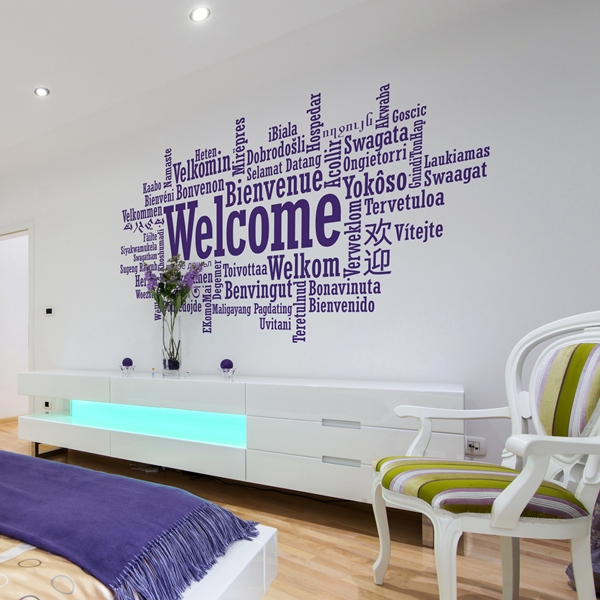 Vinilo Decorativo Moderno Welcome