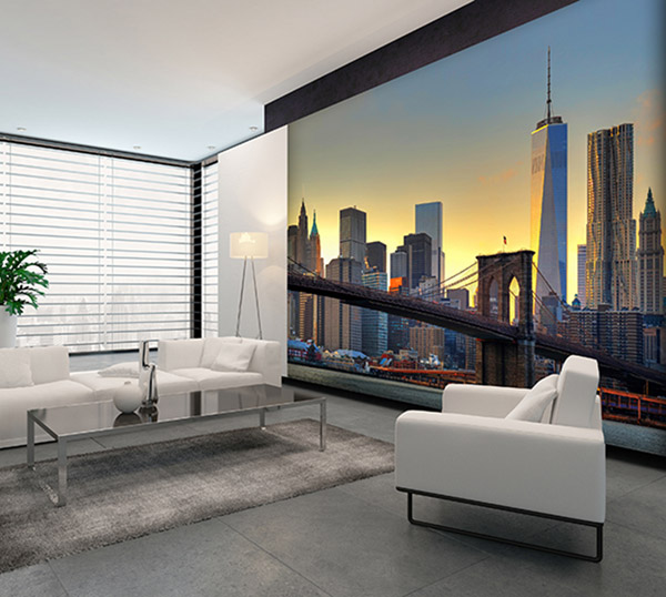 Fotomural Puente Brooklyn 148 Puesta de Sol