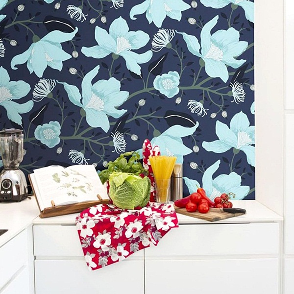 Papel Pared Floral Vallila Sarastus