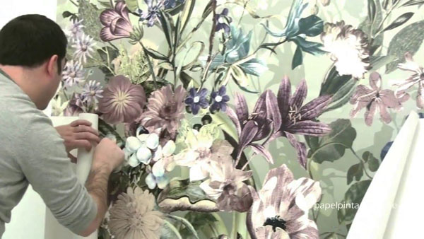 Instalar un fotomural tejido no tejido