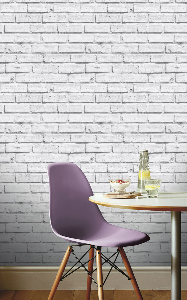 Papel Pintado Ladrillo Blanco Arthouse