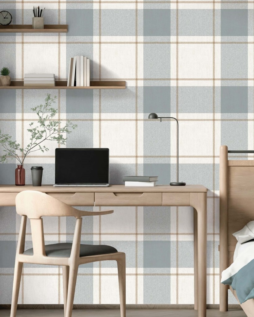 Papel Pintado Cuadro Escoces